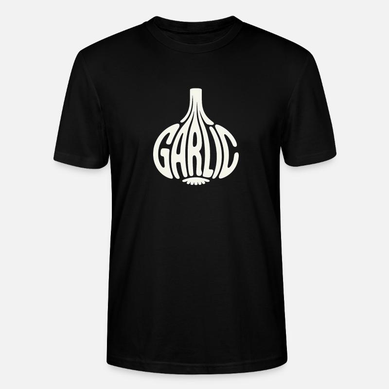 Knoblauch - Cool Vegetable Logo - Stanley/Stella Unisex Bio-T-Shirt CRAFTER - Schwarz