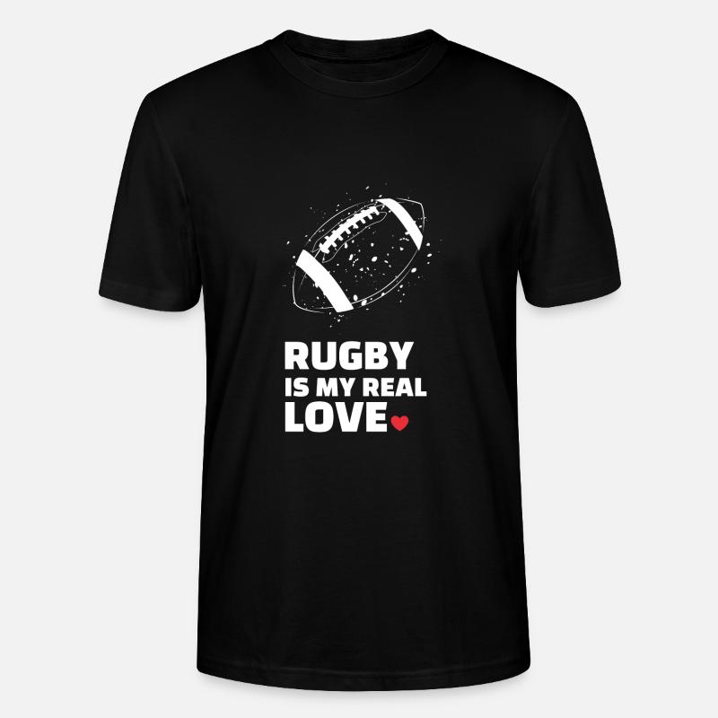 J’adore le rugby - T-shirt bio CRAFTER Stanley Stella Unisexe - noir