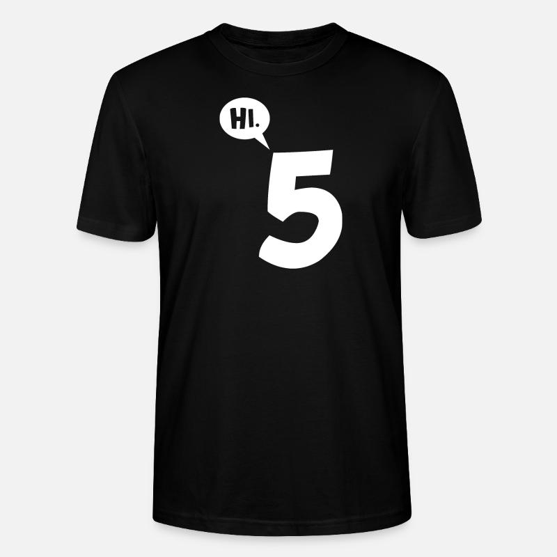Hi 5 high five - Stanley/Stella Unisex Bio-T-Shirt CRAFTER - Schwarz