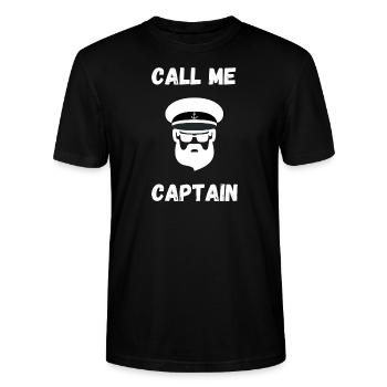 CALL ME CAPTAIN - T-shirt bio CRAFTER Stanley Stella Unisexe - noir - Devant - Alina (178cm) & Michal (187cm)