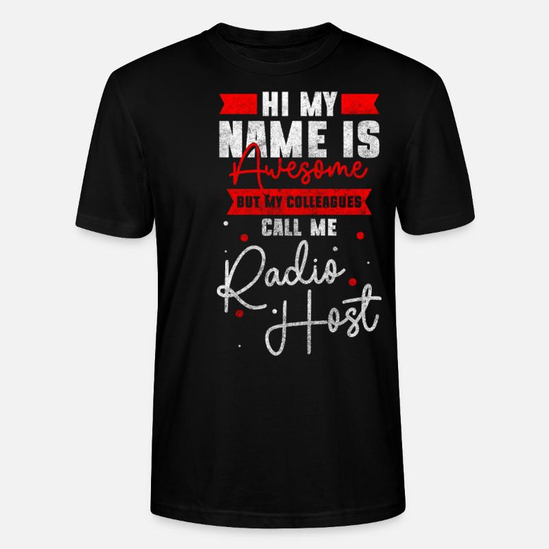 Presenter Show Wave Speaker - Stanley/Stella CRAFTER Unisex Organic T-Shirt - black