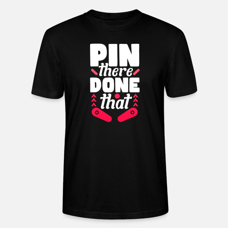 Pin there Done that - Stanley/Stella Unisex Bio-T-Shirt CRAFTER - Schwarz