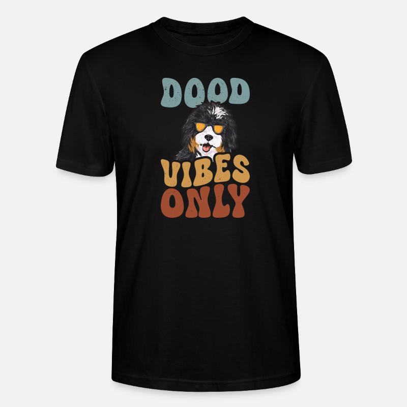 Bernedoodle Hund - Stanley/Stella Unisex Bio-T-Shirt CRAFTER - Schwarz