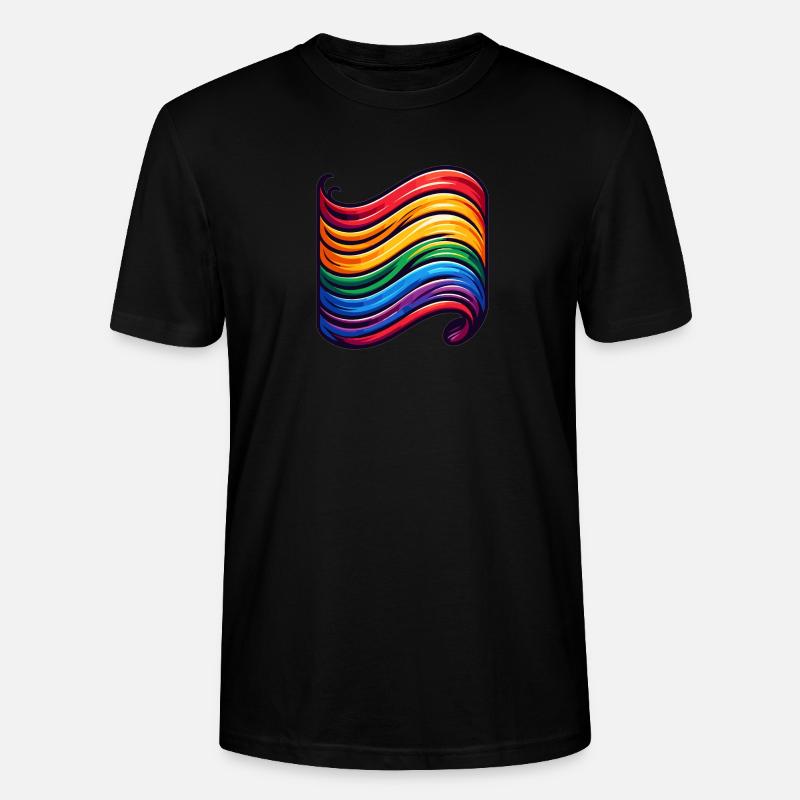 Drapeau de la diversité - T-shirt bio CRAFTER Stanley Stella Unisexe - noir
