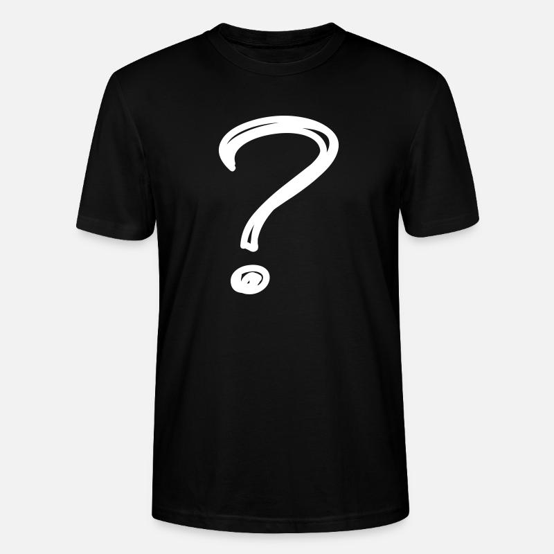 Ein Fragezeichen - Stanley/Stella Unisex Bio-T-Shirt CRAFTER - Schwarz