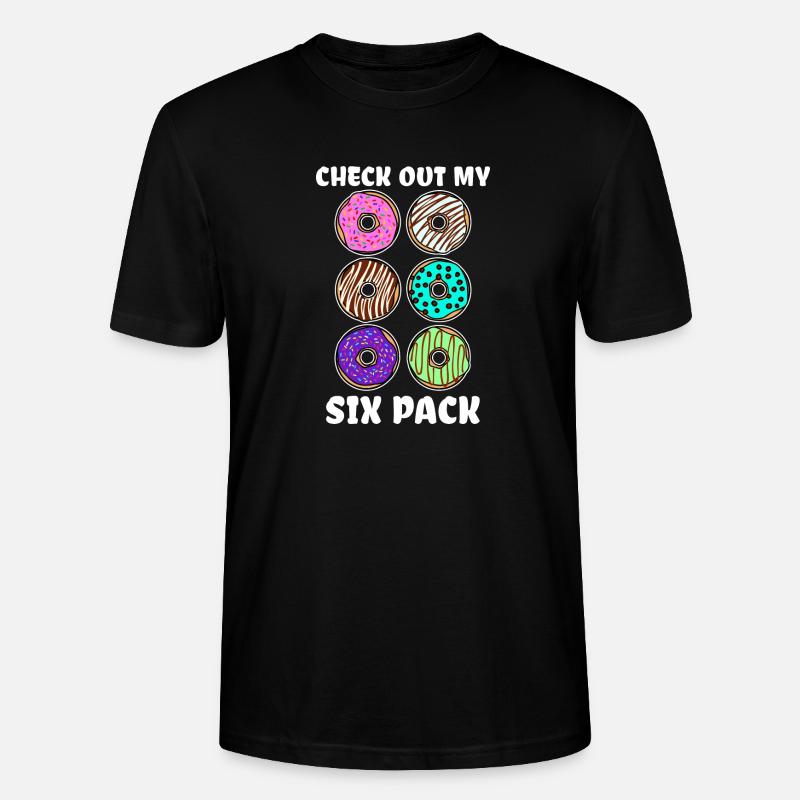 Funny statement donut candy snacking - Stanley/Stella CRAFTER Unisex Organic T-Shirt - black