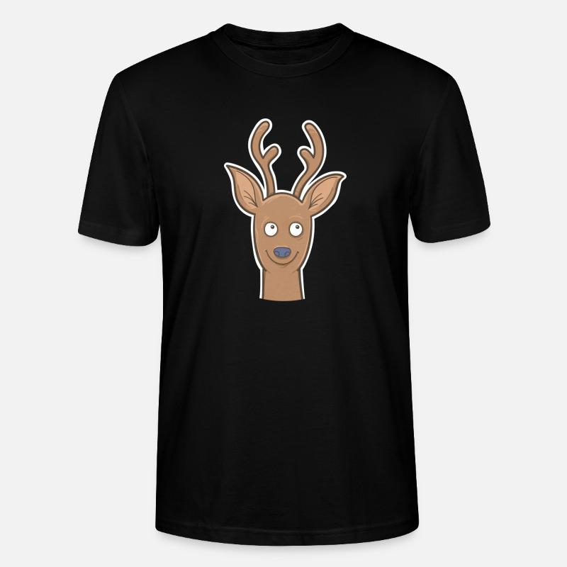 Rehbock - Stanley/Stella Unisex Bio-T-Shirt CRAFTER - Schwarz