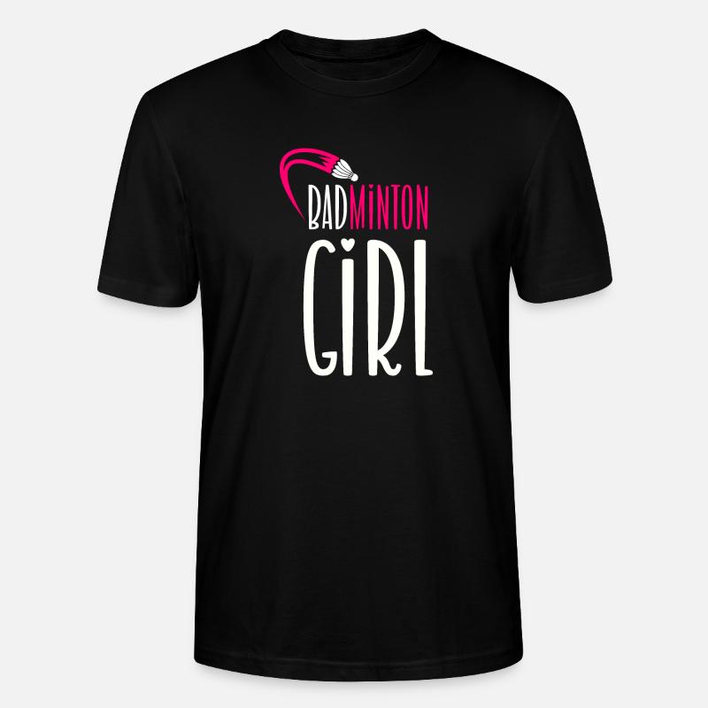Badminton Mädchen - Stanley/Stella Unisex Bio-T-Shirt CRAFTER - Schwarz