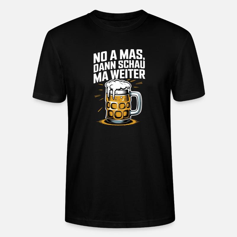 Bier Spruch Prost Krug - Stanley/Stella Unisex Bio-T-Shirt CRAFTER - Schwarz
