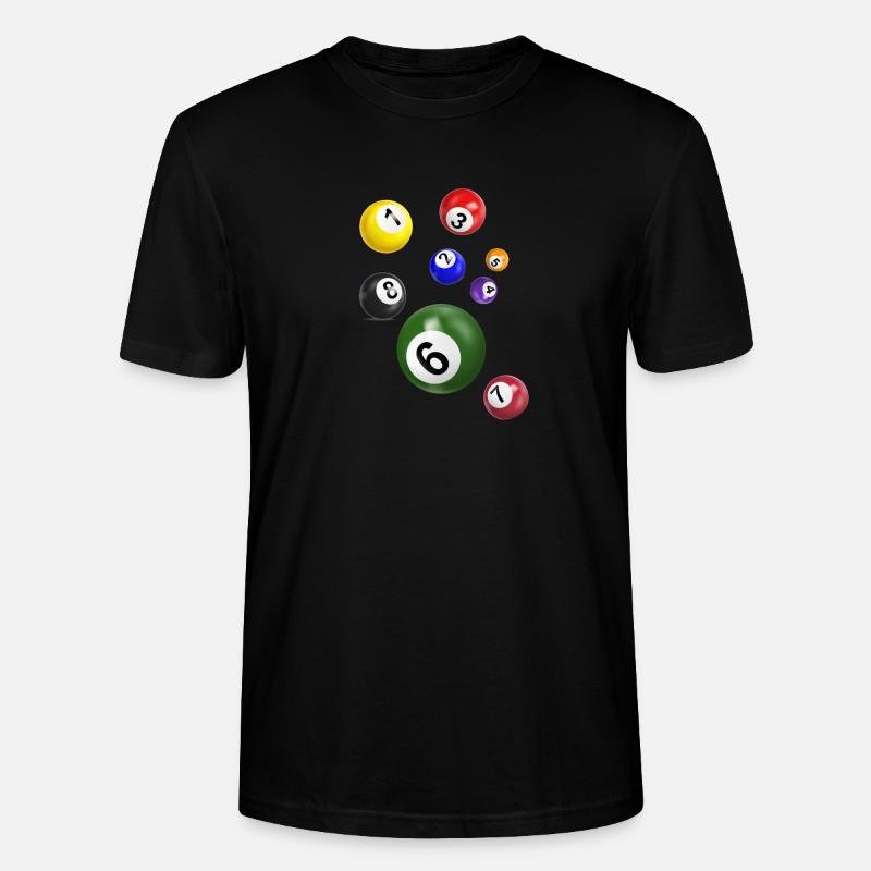 billardkugeln,billard,kugeln,kostüm - Stanley/Stella Unisex Bio-T-Shirt CRAFTER - Schwarz