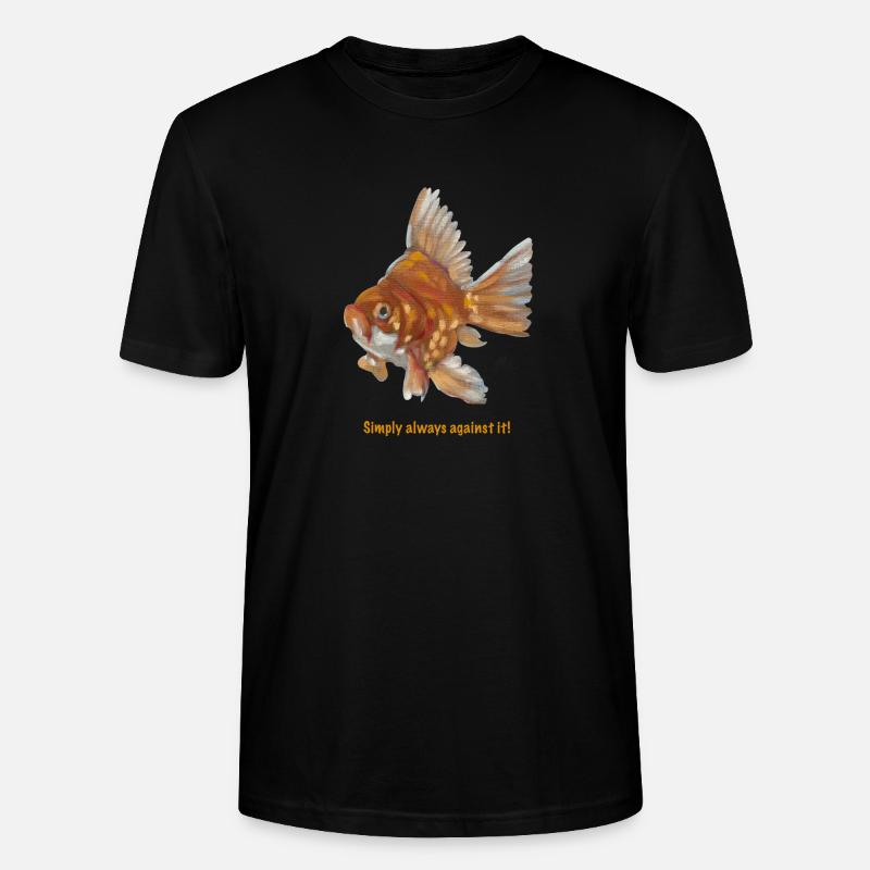 Stinkiger Goldfisch - Stanley/Stella Unisex Bio-T-Shirt CRAFTER - Schwarz