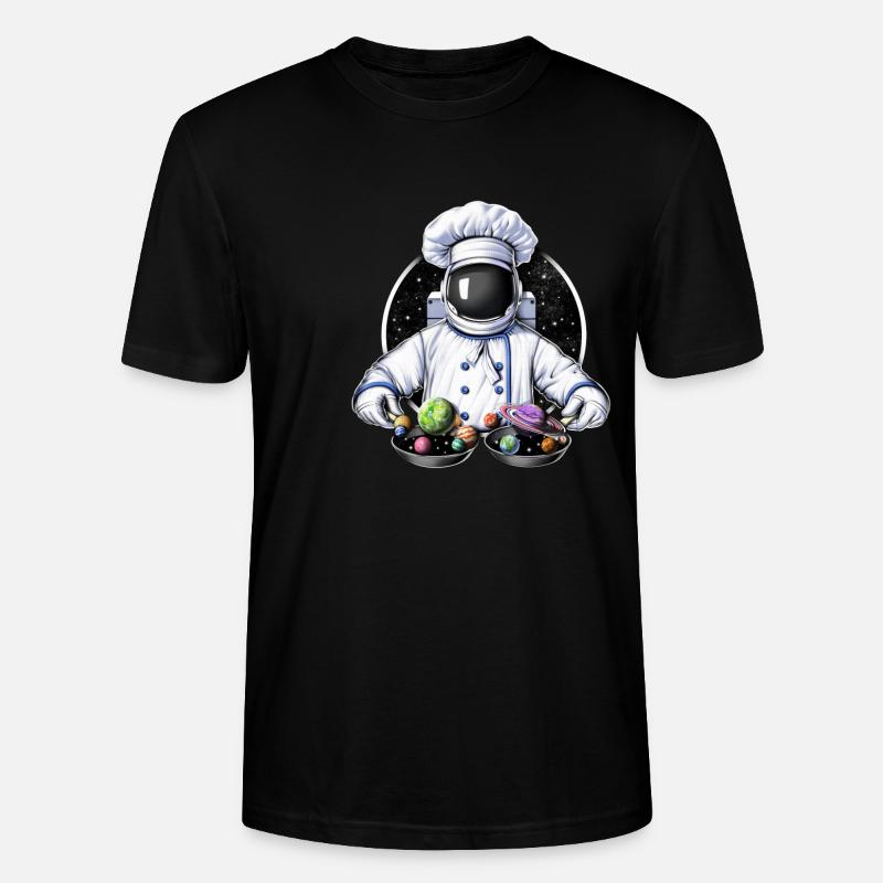 Cuisine d’astronaute de l’espace - T-shirt bio CRAFTER Stanley Stella Unisexe - noir