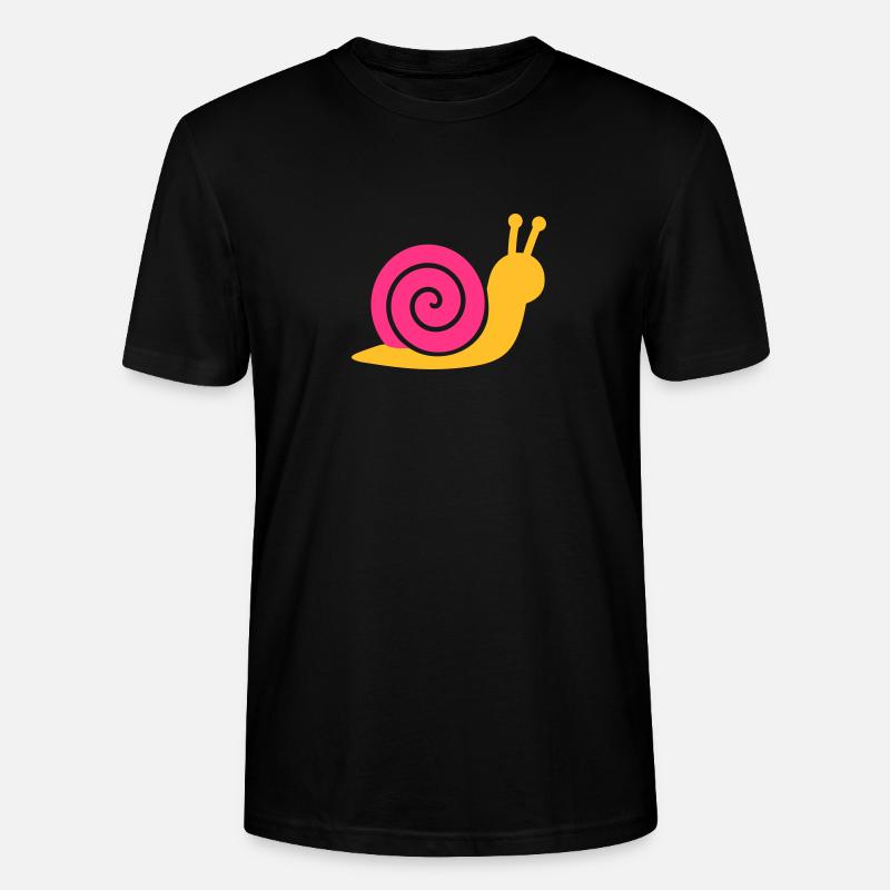 Schnecke - Stanley/Stella Unisex Bio-T-Shirt CRAFTER - Schwarz