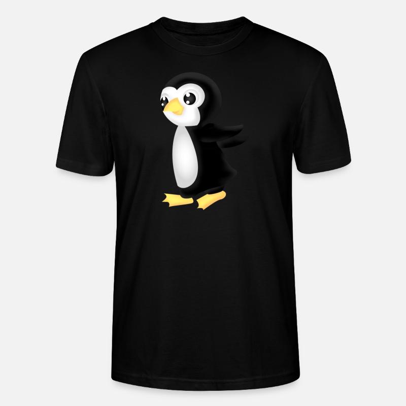 pingu de course - T-shirt bio CRAFTER Stanley Stella Unisexe - noir