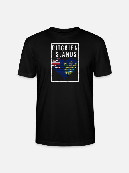 Pitcairn Islands - Stanley/Stella CRAFTER Unisex Organic T-Shirt - black