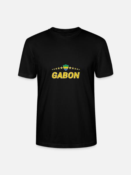 Gabon - Stanley/Stella CRAFTER Unisex Organic T-Shirt - black