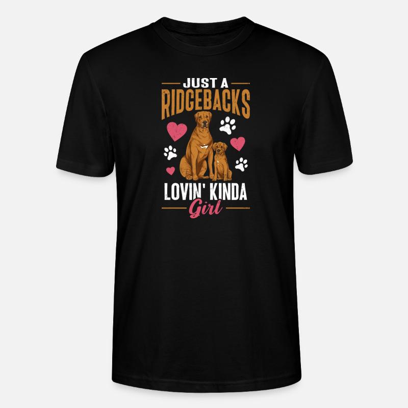 Rhodesian Ridgeback Hund - Stanley/Stella Unisex Bio-T-Shirt CRAFTER - Schwarz
