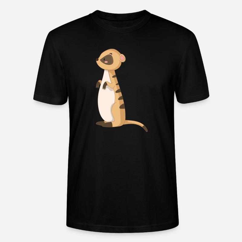 Manguste Erdmännchen - Stanley/Stella Unisex Bio-T-Shirt CRAFTER - Schwarz