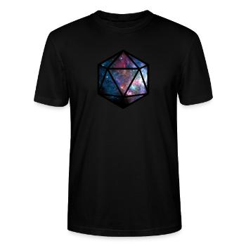 20 Würfel Galaxy - Stanley/Stella Unisex Bio-T-Shirt CRAFTER - Schwarz - Vorne - Alina (178cm) & Michal (187cm)