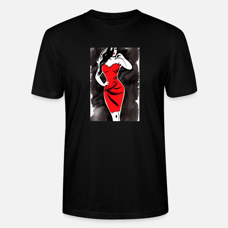 Pin up 2 - Stanley/Stella Unisex Bio-T-Shirt CRAFTER - Schwarz