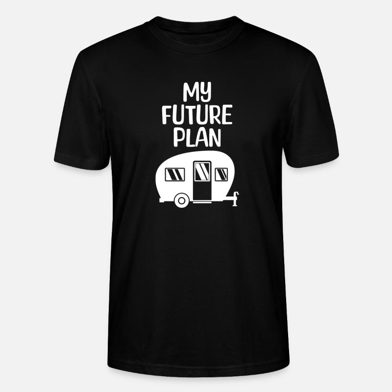 Wohnmobil Wanderer Statement Camping Camper - Stanley/Stella Unisex Bio-T-Shirt CRAFTER - Schwarz