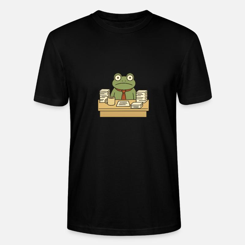 Business Frog - Stanley/Stella CRAFTER Unisex Organic T-Shirt - black