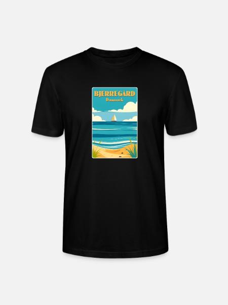 Bjerregard, Danemark - T-shirt bio CRAFTER Stanley Stella Unisexe - noir