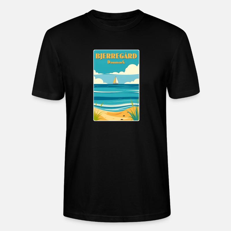 Bjerregard Dänemark - Stanley/Stella Unisex Bio-T-Shirt CRAFTER - Schwarz