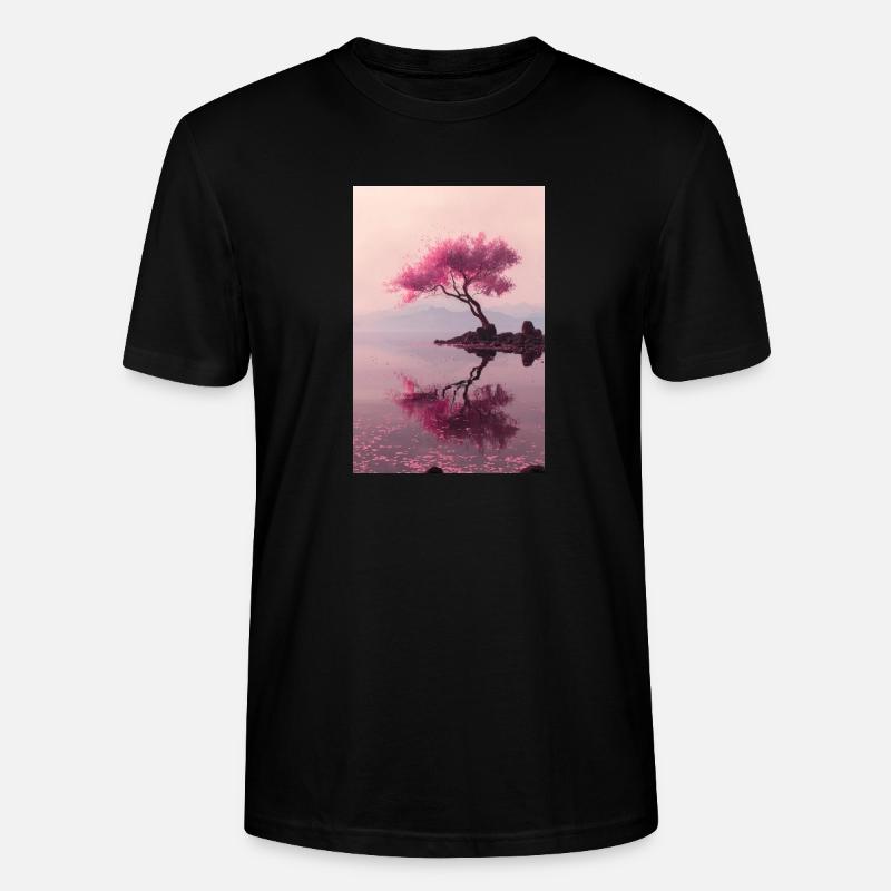 Blush Blossom Shore Reflections - Stanley/Stella Unisex Bio-T-Shirt CRAFTER - Schwarz