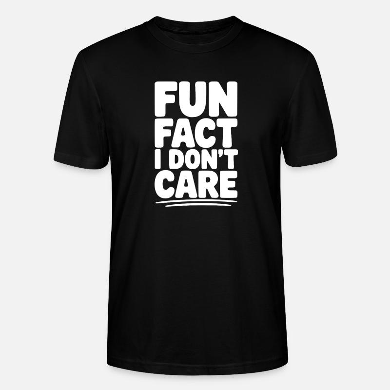 Fun Fact: Mir ist das egal - Stanley/Stella Unisex Bio-T-Shirt CRAFTER - Schwarz