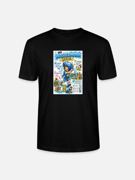 Der Wassermann – die Lösung eimerweise - Stanley/Stella Unisex Bio-T-Shirt CRAFTER - Schwarz