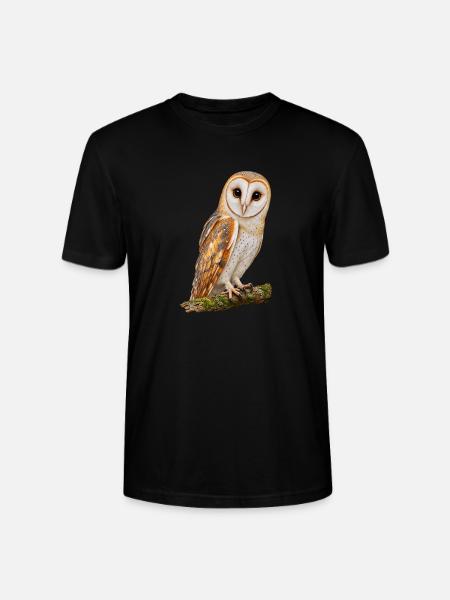 Schleiereule - Stanley/Stella Unisex Bio-T-Shirt CRAFTER - Schwarz
