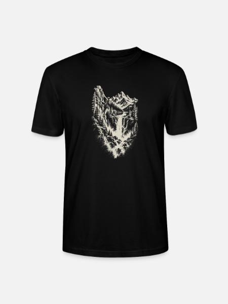 Klettern Alpinklettern Kletterer Geschenk - Stanley/Stella Unisex Bio-T-Shirt CRAFTER - Schwarz