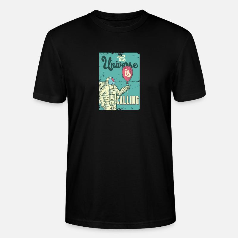 The Universe is Calling Geschenkidee - Stanley/Stella Unisex Bio-T-Shirt CRAFTER - Schwarz