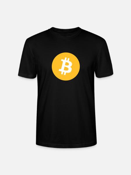Bitcoin logo - Stanley/Stella CRAFTER Unisex Organic T-Shirt - black
