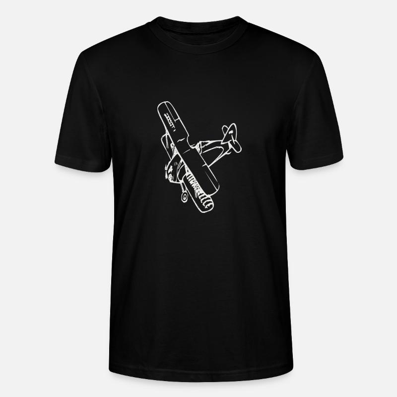 Airplane - Stanley/Stella Unisex Bio-T-Shirt CRAFTER - Schwarz