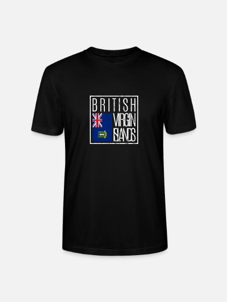 British Virgin Islands - Stanley/Stella CRAFTER Unisex Organic T-Shirt - black
