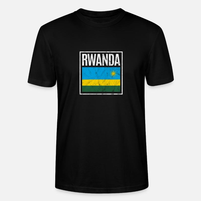 Ruanda - Stanley/Stella Unisex Bio-T-Shirt CRAFTER - Schwarz
