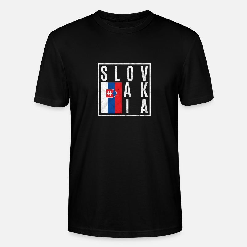 Slowakei - Stanley/Stella Unisex Bio-T-Shirt CRAFTER - Schwarz