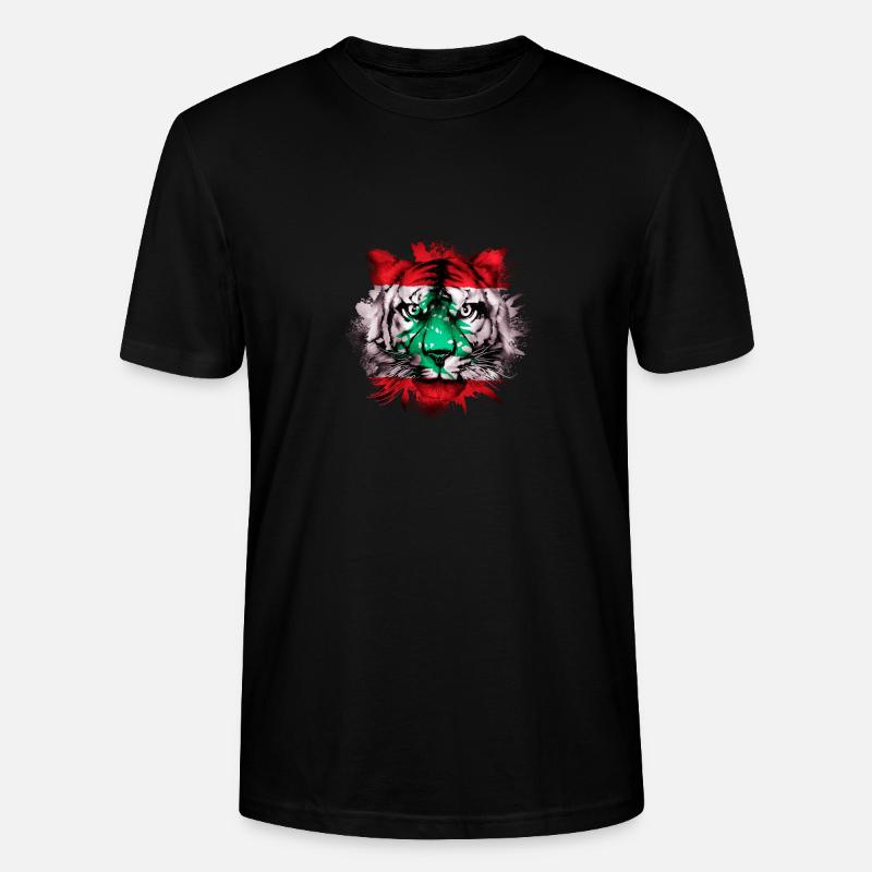 Libanon - Stanley/Stella Unisex Bio-T-Shirt CRAFTER - Schwarz