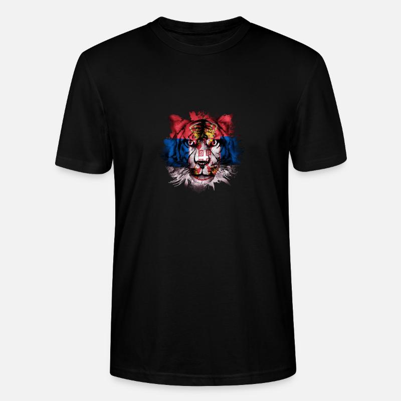 Serbien - Stanley/Stella Unisex Bio-T-Shirt CRAFTER - Schwarz