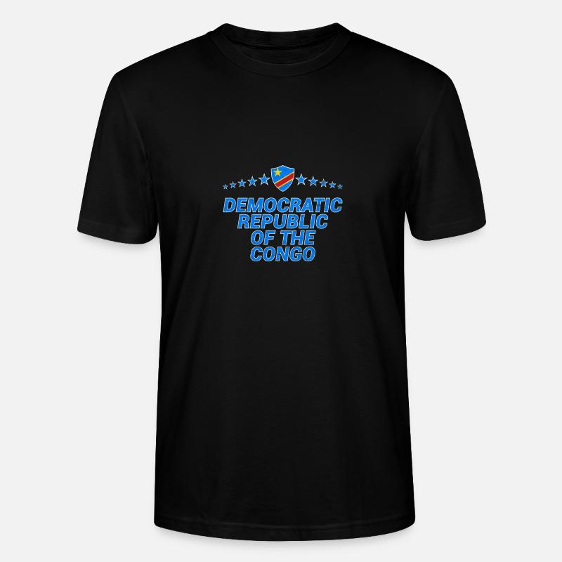 République démocratique du Congo - T-shirt bio CRAFTER Stanley Stella Unisexe - noir
