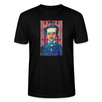 Poe - Stanley/Stella Unisex Bio-T-Shirt CRAFTER - Schwarz - Vorne - Alina (178cm) & Michal (187cm)