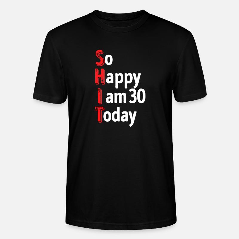 30 déclaration anniversaire 30 ans - T-shirt bio CRAFTER Stanley Stella Unisexe - noir