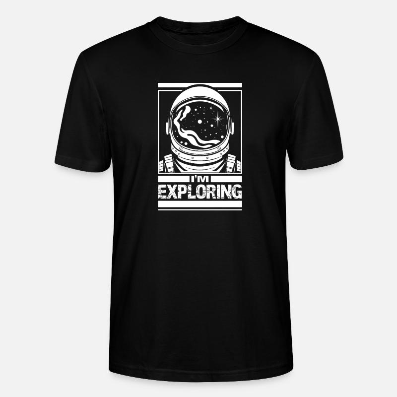 Ich bin auf Erkundungstour - Stanley/Stella Unisex Bio-T-Shirt CRAFTER - Schwarz