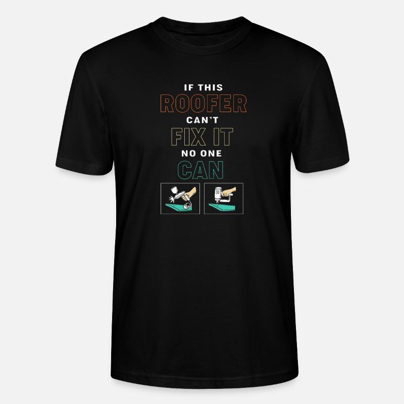Dachdecker - Stanley/Stella Unisex Bio-T-Shirt CRAFTER - Schwarz