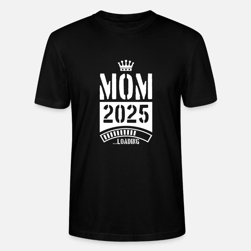 Mama 2025 Loading Mom - Stanley/Stella Unisex Bio-T-Shirt CRAFTER - Schwarz