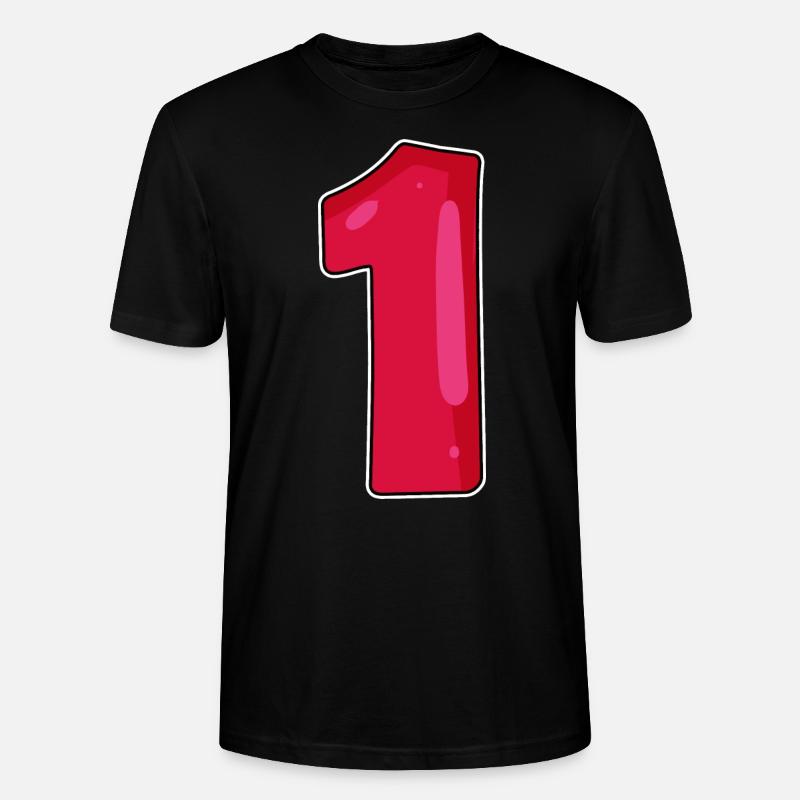 zahl 1 - Stanley/Stella Unisex Bio-T-Shirt CRAFTER - Schwarz