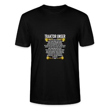 Traktor Bauer Evolution Landwirt Gülle Mann Jungs - Stanley/Stella Unisex Bio-T-Shirt CRAFTER - Schwarz - Vorne - Alina (178cm) & Michal (187cm)