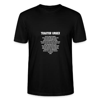 Traktor Bauer Evolution Landwirt Gülle Mann Jungs - Stanley/Stella Unisex Bio-T-Shirt CRAFTER - Schwarz - Vorne - Alina (178cm) & Michal (187cm)